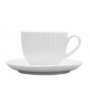 LUBIANA DAISY FILIŻANKA ZE SPODKIEM ESPRESSO 100 ML DEK. 000E BIAŁY