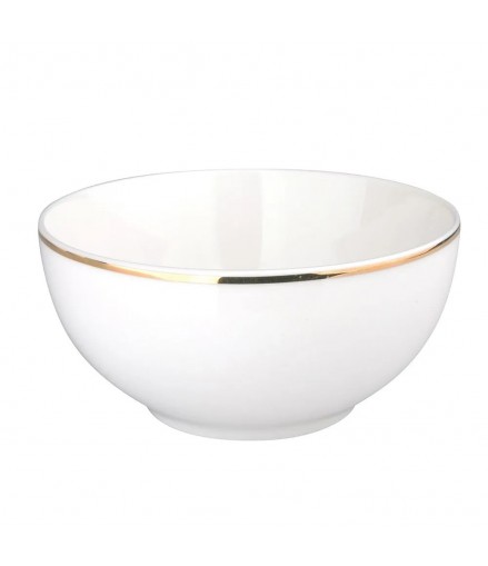 ALTOM BELLA MISKA SALATERKA 14 CM 520 ML ECRU ZŁOTA LINIA