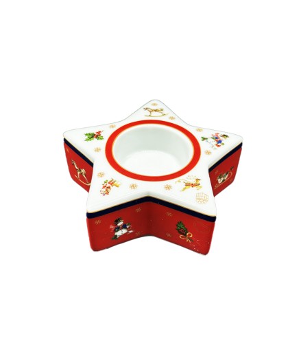 BOGUCICE CICHA NOC ŚWIECZNIK TEALIGHT GWIAZDA WZÓR ŚWIĄTECZNY