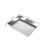 SNB Blacha do pieczenia 36 x 24,5 x 6 cm srebrna