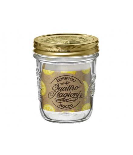 BORMIOLI ROCCO WIDE MOUTH QUATTRO STAGIONI SŁOIK Z ZAKRĘTKĄ 200 ML