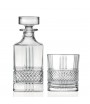 BOHEMIA ELEGANTE KOMPLET DO WHISKY KARAFKA I 6 SZKLANEK