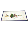BOGUCICE CICHA NOC TACKA PROSTOKĄTNA 36 X 13 CM NIEBIESKA WZÓR ŚWIĄTECZNY