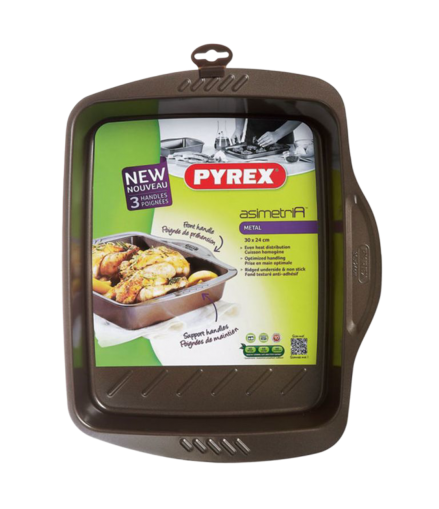 PYREX ASIMETRIA FORMA/BLACHA 30 X 24 X 6 CM