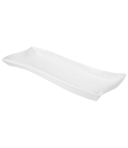 AMBITION SALSA FALA PÓŁMISEK 26 X 10 CM BIAŁY