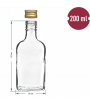 BROWIN BUTELKA DO WHISKY Z ZAKRĘTKĄ 500 ML