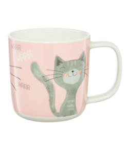 AMBITION PETS KOT BURY PORCELANOWY KUBEK 370 ML