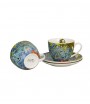 DUO IRISES INSPIRED BY VAN GOGH KPL. 2 FILIŻANEK ZE SPODKIEM 250 ML