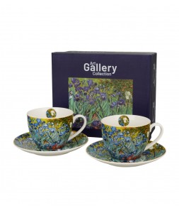 DUO IRISES INSPIRED BY VAN GOGH KPL. 2 FILIŻANEK ZE SPODKIEM 250 ML