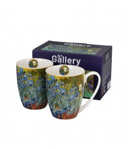 DUO CLASSIC IRISES INSPIRED BY VAN GOGH KPL. 2 KUBKÓW 360 ML