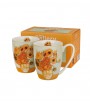DUO CLASSIC SUNFLOWERS INSPIRED BY VAN GOGH KPL. 2 KUBKÓW 360 ML