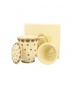 DUO ECRU EXCLUSIVE CASABLANCA KUBEK Z ZAPARZACZEM 450 ML W OPAKOWANIU PREZENTOWYM