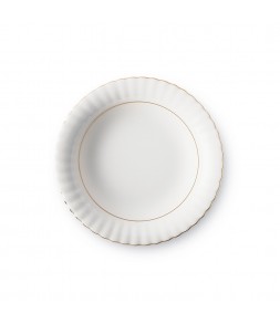 CHODZIEŻ IWONA TALERZ GŁĘBOKI DO ZUPY 22 CM WZÓR 014 ZŁOTY PASEK
